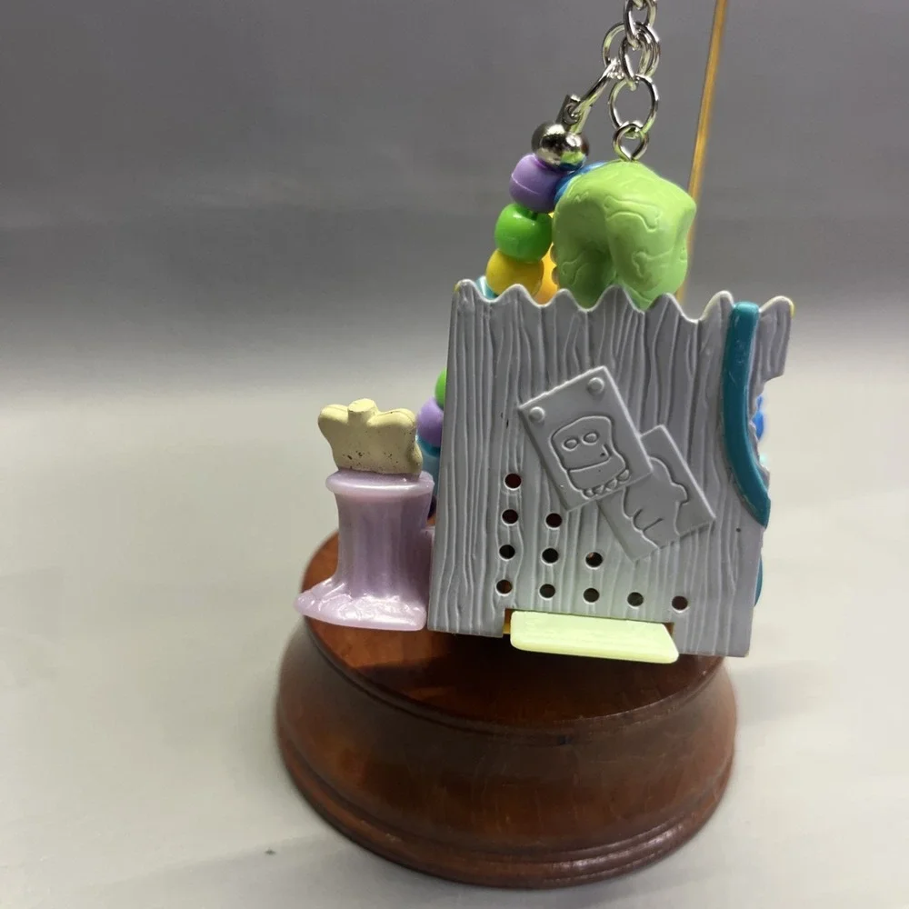 CatDog OOAK Toy Bag Charm Keychain Handmade Ornament Vintage Burger King 90s